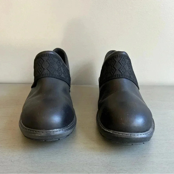 Timberland PRO Women Black Clog 10 Riveter SD+ Slip-On At Work Shoe Leather EUC - Picture 3 of 13